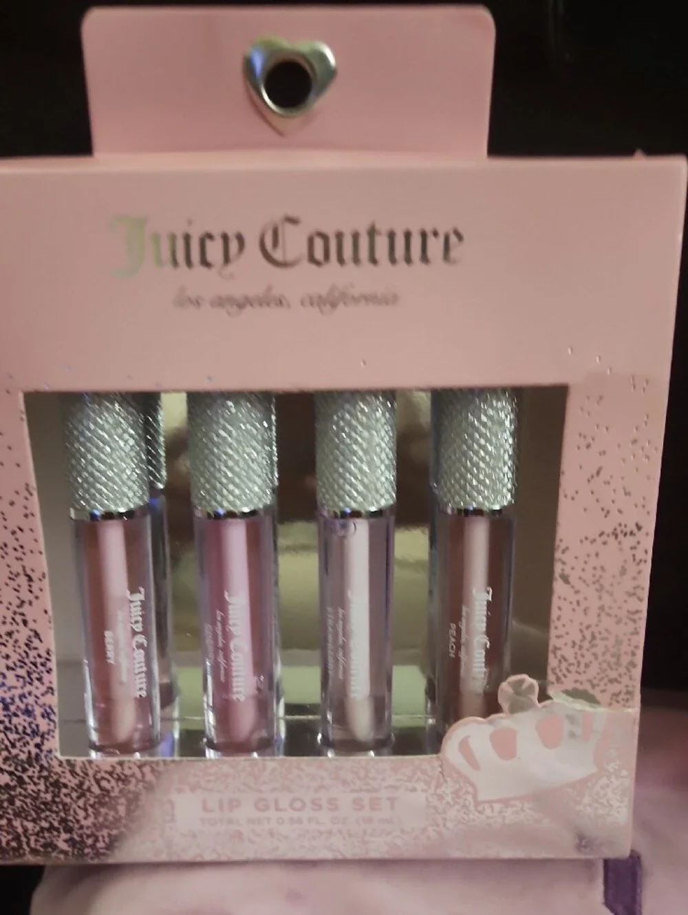7 Piece Juicy Couture Mint Quilted Wristlet 2 Sets Of Lip Gloss 4 Jewelry Set.
